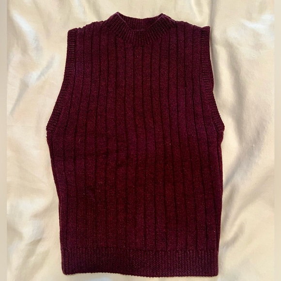 American Apparel Knit Sleeveless Sweater Vest - Picture 1 of 3